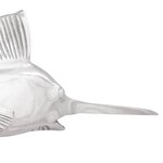 vidaXL Sculpture Argent 91 x 8 x 26 cm Aluminium