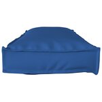 vidaXL Set de coussins de palette 2 Pièces Bleu royal 120 x 40 x 8 cm