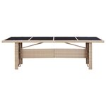 vidaXL Ensemble à manger d'extérieur et coussins 9 Pièces résine tressée