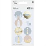 32 autocollants - thème mouettes et phare