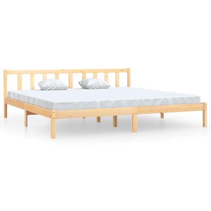 vidaXL Cadre de lit sans matelas bois massif