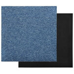 vidaXL Tapis 20 Pièces Bleu 50 x 50 cm 100  Polypropylène