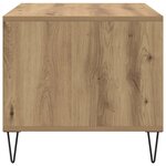 vidaXL Table basse chêne artisanal 90x49x45 cm bois d'ingénierie