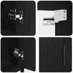 vidaXL Ensemble de mobilier de salle de bain 3 Pièces Chêne noir