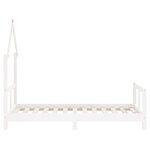 vidaXL Cadre de lit pour enfant blanc 80x160 cm bois de pin massif