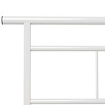 vidaXL Cadre de lit Blanc Métal 90x200 cm