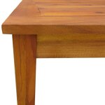 vidaXL Ensemble à manger d'extérieur 7 Pièces Bois d'acacia solide