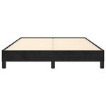 vidaXL Cadre de lit sans matelas noir 140x190 cm velours