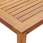 vidaXL Table de jardin 140x80x74 cm Bois d'acacia massif