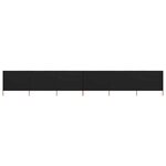 vidaXL Paravent 6 panneaux Tissu 800 x 160 cm Noir