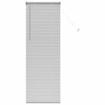 vidaXL Store de Fenêtre avec des rideaux Manuel Argent Aluminium