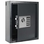 vidaXL Coffre-fort numérique Gris 30 x 10 x 36 5 cm Acier
