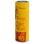 Porte-bougie cylindrique le chat noir