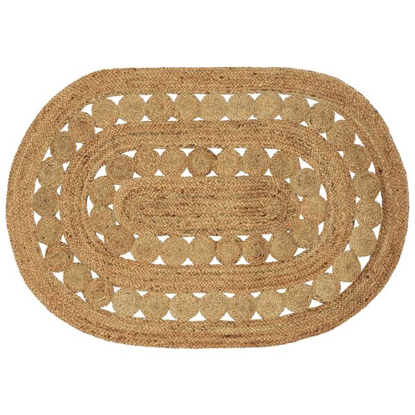 vidaXL Tapis de surface Naturel 100 x 152 cm Jute