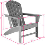 Tectake chaise de jardin avec repose-pieds et table - gris clair