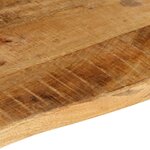 vidaXL Dessus de table 70x60x2 5 cm bord vif bois massif manguier brut