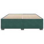 vidaXL Cadre de lit Vert foncé 180x200 cm Velours