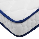 vidaXL Matelas en mousse à mémoire de forme blanc 80x200x17 cm doux