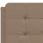 vidaXL Lit avec matelas cappuccino 120x200 cm similicuir