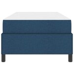 vidaXL Lit à ressorts avec matelas Bleu 90 x 190 cm tissu