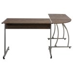 vidaXL Bureau d'angle marron bois d'ingénierie