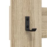 vidaXL Porte-manteau mural avec stockage Chêne sonoma 65 x 3 x 100 cm