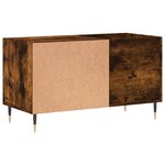 vidaXL Armoire à disques chêne fumé 85x38x48 cm bois d'ingénierie