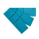 Bloc Passe-partout 100 Feuillets Numérotés De 3 Volets - Format 4 8x15 Cm - Bleu - X 50 - Exacompta