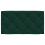 vidaXL Coussin de tête de lit vert foncé 90 cm velours