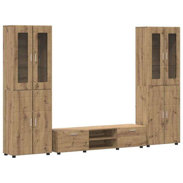vidaXL Ensemble meuble TV FLORIN Chêne artisanal Bois d'ingénierie