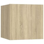 vidaXL Ensemble de meubles TV 6 Pièces Chêne sonoma Bois d'ingénierie