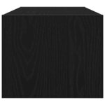 vidaXL Meuble TV chêne noir 80x31x25 5 cm bois d'ingénierie