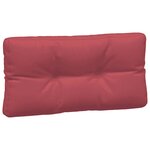 vidaXL Coussins de palette lot de 3 rouge bordeaux tissu