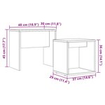 vidaXL Tables basses gigognes 2 Pièces chêne artisanal bois d'ingénierie