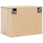 vidaXL Armoire murale 45x30x35 cm Bois de pin massif