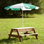 Axi table de pique-nique à sable/eau avec parasol