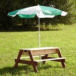 AXI Table de pique-nique à sable/eau avec parasol