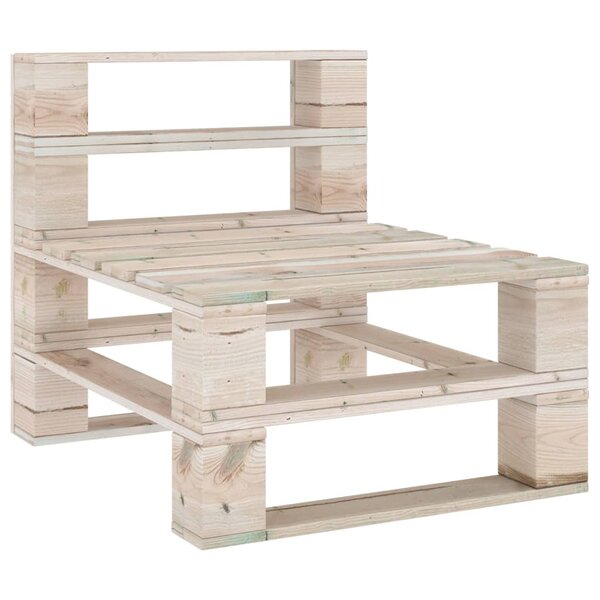 vidaXL Canapé palette de milieu de jardin Bois de pin imprégné