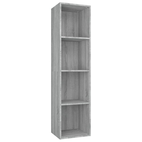 vidaXL Bibliothèque/Meuble TV Sonoma gris 36x30x143 cm