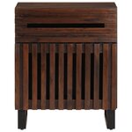 vidaXL Table de chevet marron 50x34x60 cm bois manguier solide