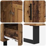 vidaXL Haut Armoire Bois Ancien 69 5 x 31 x 115 cm Bois d'ingénierie