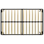 vidaXL Cadre de lit sans matelas noir métal 180x200 cm