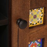 vidaXL Meuble TV Noyer 80 x 33 x 46 cm Bois de mangue massif