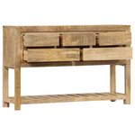 vidaXL Buffet 120 x 30 x 75 cm Bois de manguier massif