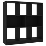vidaXL Bibliothèque Noir 97 5x29 5x100 cm Bois d'ingénierie