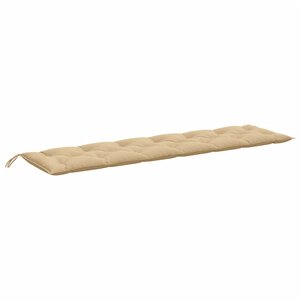 vidaXL Coussin de banc de jardin beige mélangé 200x50x7 cm tissu
