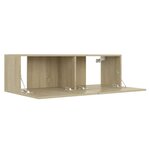 vidaXL Meuble TV Chêne sonoma 100x30x30 cm Bois d’ingénierie