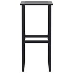 vidaXL Tabourets de bar lot de 4 noir acier enduit de poudre
