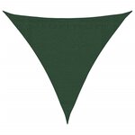 vidaXL Voile d'ombrage 160 g/m² Vert foncé 3 6x3 6x3 6 m PEHD