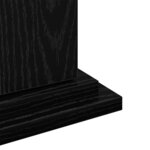 vidaXL Support d'affichage avec stockage Chêne noir 31 x 30 x 90 cm